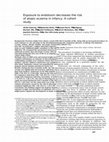 Research paper thumbnail of Exposure to endotoxin decreases the risk of atopic eczema in infancy: A cohort study