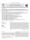 Research paper thumbnail of A retrospective survey of patients with malignant gliomas treated in the neuro-oncological care system under the Universal National Health Insurance program in Taiwan