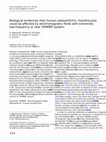 Research paper thumbnail of Biological evidences than human osteoarthritic chondrocytes could be affected by electromagnetic fields with extremely low-frequency or new TAMMEF system