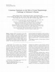 Research paper thumbnail of Consensus statement on the role of acute dopaminergic challenge in Parkinson's disease