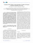 Research paper thumbnail of Evaluation of Three Machine Learning Algorithms as Classifiers of Premature Ventricular Contractions on ECG Beats