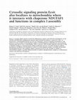 Research paper thumbnail of Cytosolic signaling protein Ecsit also localizes to mitochondria where it interacts with chaperone NDUFAF1 and functions in complex I assembly