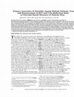 Research paper thumbnail of Primary associates of mortality among dialysis patients: Trends and reassessment of Kt/V and urea reduction ratio as outcome-based measures of dialysis dose