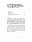 Research paper thumbnail of The Legal Implications of Sentenza No. 238/2014 by Italy's Constitutional Court for Italian Municipal Judges:  Is Overcoming the "Triepelian Approach" Possible?