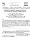 Research paper thumbnail of Application of machine learning methods to describe the effects of conjugated equine estrogens therapy on region-specific brain volumes