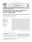 Research paper thumbnail of A different outlook on time: Visual and auditory month names elicit different mental vantage points for a time-space synaesthete