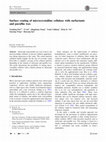 Research paper thumbnail of Surface coating of microcrystalline cellulose with surfactants and paraffin wax