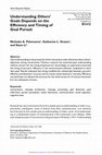 Research paper thumbnail of Understanding Others' Goals Depends on the Efficiency and Timing of Goal Pursuit