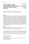 Research paper thumbnail of Topic Avoidance, Goal Understanding, and Relational Perceptions: Experimental Evidence