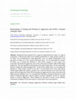 Research paper thumbnail of Relationships of smiling and flirtation to aggression and 2D:4D, a prenatal androgen index