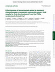 Research paper thumbnail of Effectiveness of bevacizumab added to standard chemotherapy in metastatic colorectal cancer: final results for first-line treatment from the ITACa randomized clinical trial