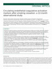 Research paper thumbnail of Circulating endothelial-coagulative activation markers after smoking cessation: a 12-month observational study