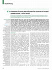 Research paper thumbnail of Expansion of cancer care and control in countries of low and middle income: a call to action