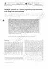 Research paper thumbnail of Multiple paternity in a natural population of a salamander with long-term sperm storage