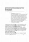 Research paper thumbnail of The phylogenetic interrelationships of the higher taxa of apterygote hexapods