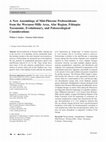 Research paper thumbnail of A New Assemblage of Mid-Pliocene Proboscideans from the Woranso-Mille Area, Afar Region, Ethiopia: Taxonomic, Evolutionary, and Paleoecological Considerations