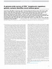 Research paper thumbnail of A genome-wide survey of CD4+ lymphocyte regulatory genetic variants identifies novel asthma genes