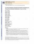 Research paper thumbnail of Test–Retest Reliability of Self-Reported HIV/STD-Related Measures Among African-American Adolescents in Four U.S. Cities