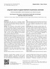 Research paper thumbnail of Long-term results of surgical treatment of pulmonary carcinoids