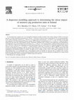 Research paper thumbnail of A dispersion modelling approach to determining the odour impact of intensive pig production units in Ireland