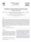 Research paper thumbnail of The influence of manure composition on emissions of odour and ammonia from finishing pigs fed different concentrations of dietary crude protein