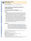 Research paper thumbnail of Longevity determined by developmental arrest genes in Caenorhabditis elegans