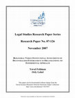 Research paper thumbnail of Behavioral versus Institutional Antecedents of Decentralized Enforcement in Organizations: An Experimental Approach