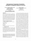 Research paper thumbnail of Heterogeneous cooperative coevolution