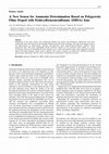 Research paper thumbnail of A New Sensor for Ammonia Determination Based on Polypyrrole Films Doped with Dodecylbenzenesulfonate (DBSA) Ions