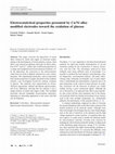 Research paper thumbnail of Electrocatalytical properties presented by Cu/Ni alloy modified electrodes toward the oxidation of glucose