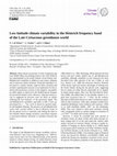 Research paper thumbnail of Low-latitude climate variability in the Heinrich frequency band of the Late Cretaceous Greenhouse world