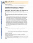 Research paper thumbnail of Implantable microelectrode arrays for simultaneous electrophysiological and neurochemical recordings