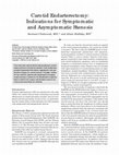 Research paper thumbnail of Carotid endarterectomy: Indications for symptomatic and asymptomatic stenosis