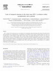 Research paper thumbnail of Lack of temporal structure in the short term HIV-1 evolution within asymptomatic naïve patients