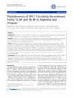 Research paper thumbnail of Phylodynamics of HIV-1 Circulating Recombinant Forms 12_BF and 38_BF in Argentina and Uruguay