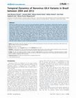 Research paper thumbnail of Temporal Dynamics of Norovirus GII.4 Variants in Brazil between 2004 and 2012