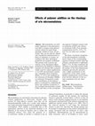 Research paper thumbnail of Effects of polymer addition on the rheology of o/w microemulsions