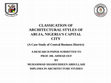 Research paper thumbnail of CLASSIFICATION OF ARCHITECTURAL STYLES OF ABUJA, NIGERIA'S CAPITAL CITY (A Case Study of Central Business District