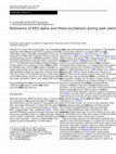 Research paper thumbnail of Relevance of EEG alpha and theta oscillations during task switching