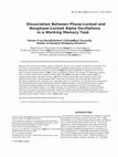 Research paper thumbnail of Dissociation between phase-locked and nonphase-locked alpha oscillations in a working memory task