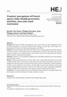 Research paper thumbnail of Coaches' perceptions of French sports clubs: Health-promotion activities, aims and coach motivation