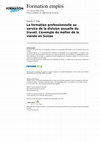 Research paper thumbnail of La formation professionnelle au service de la division sexuelle du travail. L’exemple du métier de la viande en Suisse / When professional training serves the sexual division of labour. A case study of the meat sector in Switzerland