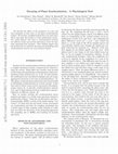 Research paper thumbnail of Decaying of Phase Synchronization - A Physiological Tool