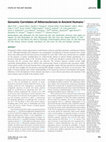 Research paper thumbnail of Genomic Correlates of Atherosclerosis in Ancient Humans