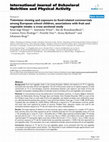 Research paper thumbnail of Television viewing and exposure to food-related commercials among European school children, associations with fruit and vegetable intake: a cross sectional study