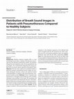 Research paper thumbnail of Distribution of Breath Sound Images in Patients with Pneumothoraces Compared to Healthy Subjects