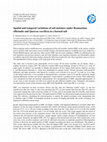 Research paper thumbnail of Spatial and temporal variations of soil moisture under Rosmarinus officinalis and Quercus coccifera in a burned soil