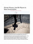 Research paper thumbnail of Private Prisons: Just Bit Players in Mass Incarceration