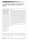 Research paper thumbnail of Lack of bone lesions at diagnosis is associated with inferior outcome in multisystem langerhans cell histiocytosis of childhood