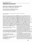 Research paper thumbnail of Resolution of adalimumab-induced psoriasis after vitamin D deficiency treatment